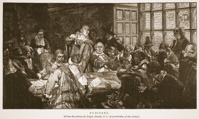 Puritaner, illustration fra 