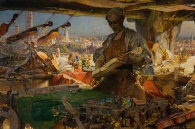 Stradivarius i hans værksted, 1913. af Edgar Bundy