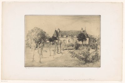 Udsigt over en have nær et hus La maison d