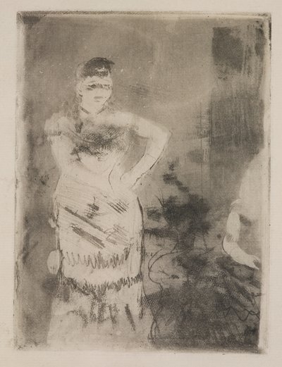 En sanger af Edgar Degas