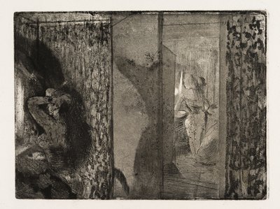 Skuespillerinder i deres omklædningsrum af Edgar Degas