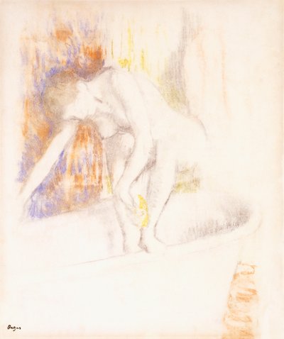 Efter badet, 1890-1900 af Edgar Degas