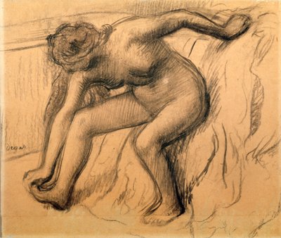 Efter badet, 1892. af Edgar Degas