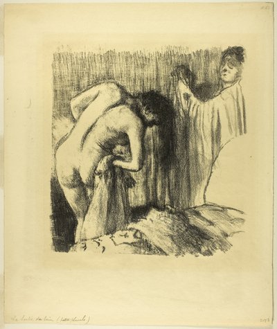Kylpylän jälkeen III af Edgar Degas