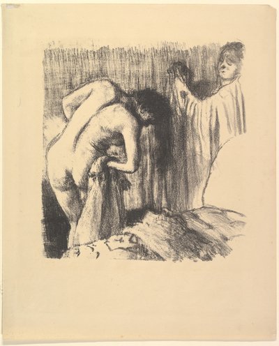 Efter Badet III, 1891-92. af Edgar Degas