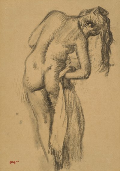 Efter badet, c.1891-92 af Edgar Degas