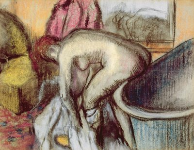 Efter Badet, c.1895 af Edgar Degas