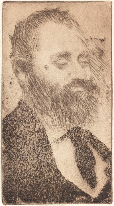 Alphonse Hirsch, 1875. af Edgar Degas