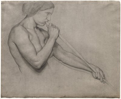 Engel blæser i trompet af Edgar Degas