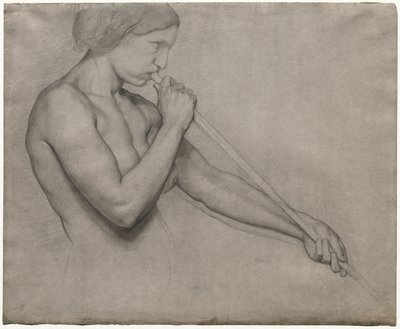Engel, der blæser i trompet af Edgar Degas