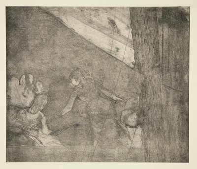 Hos ambassadørerne, ca. 1877 (ætsning, akvatinte og tørnål) af Edgar Degas