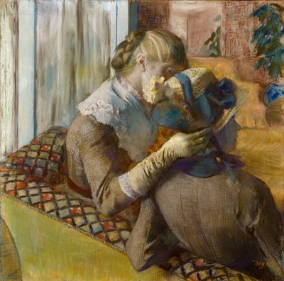 Hos Millinerne, 1881. af Edgar Degas