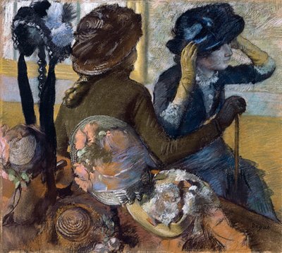 Hos Millinerne, 1882 af Edgar Degas