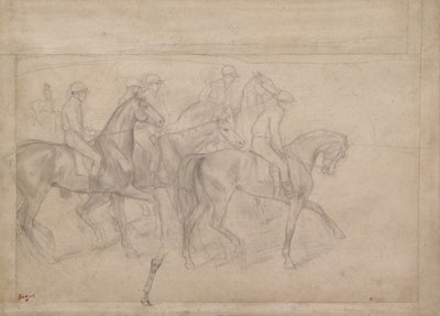 Ved Løbene, c.1860-62 af Edgar Degas