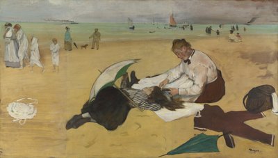 Strandscene, ca. 1869 af Edgar Degas