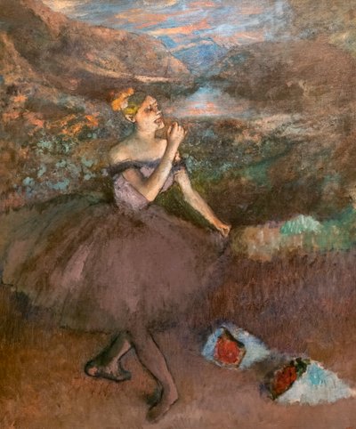 Buketdanser. Omkring 1895-1900. Olie på lærred. af Edgar Degas