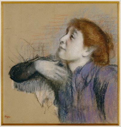 Buste af en kvinde, ca. 1880-85 af Edgar Degas