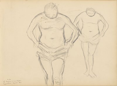 Kopier af Cézannes badegæster af Edgar Degas