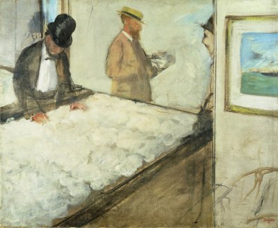 Bomuldshandlere i New Orleans, 1873 (olie på linned) af Edgar Degas