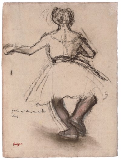 Danser, set bagfra, af Edgar Degas