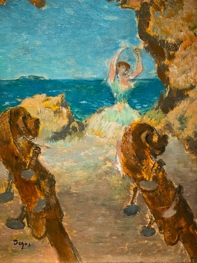 Danser. Balletscene. 1891. Olie på lærred. af Edgar Degas