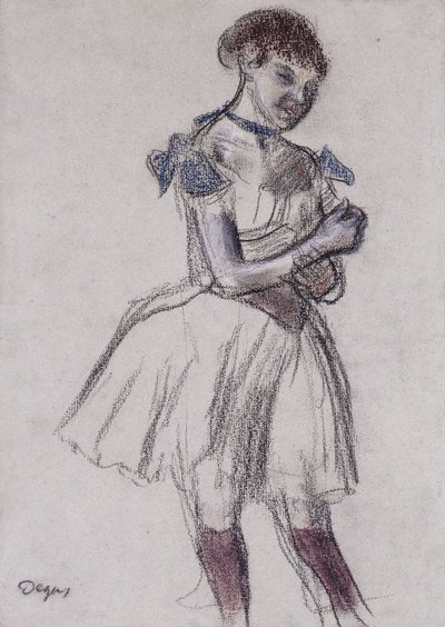 at danse; Danserinde, ca. 1880 af Edgar Degas