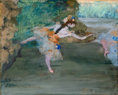 Dancer Onstage, ca. 1877. dani af Edgar Degas