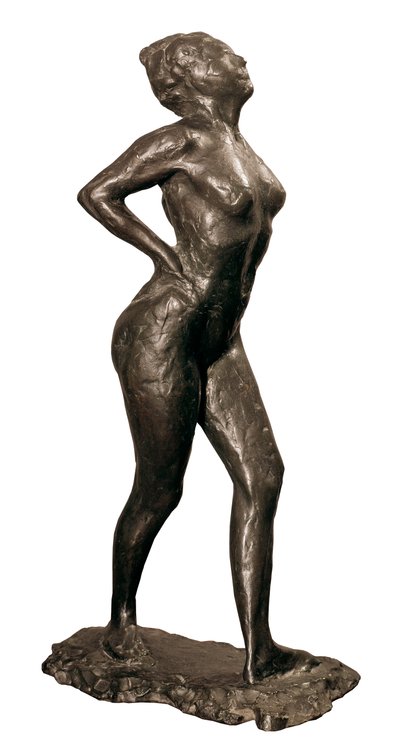 Danser i hvile, skulptur af Edgar Degas, ca. 1882-95 af Edgar Degas