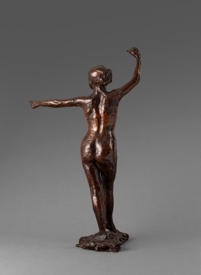 Danser klar til at danse, højre fod frem, Forberedelse til dansen, højre fod frem, 1895-1901 af Edgar Degas