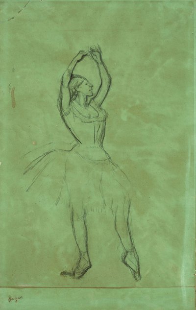Danser med løftede arme af Edgar Degas
