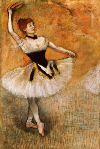 Danser med tamburin, 1882 af Edgar Degas
