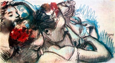 Danserhoveder, 1899 af Edgar Degas