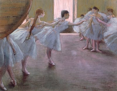 Dansere ved øve, af Edgar Degas