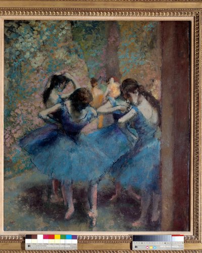 Tanssijat sinisessä af Edgar Degas