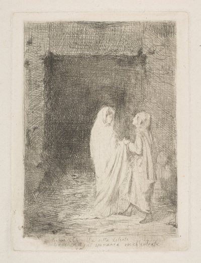 Dante og Virgil, 1857. af Edgar Degas