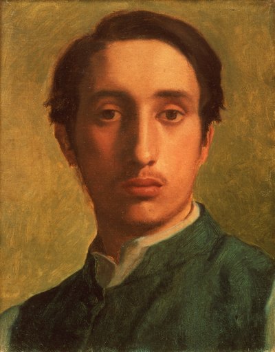 Degas in a Green Jacket, ca. 1856 (olie på lærred) af Edgar Degas