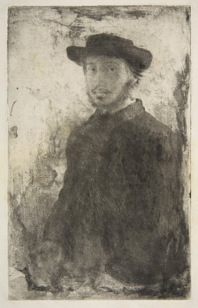Edgar Degas: selvportræt af Edgar Degas