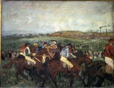 Gentlemen race. Before departure, 1862dani af Edgar Degas