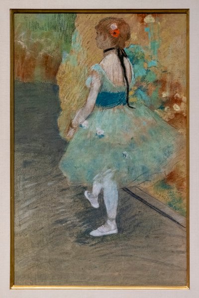 Grøn danser. Omkring 1878. Pastel på papir. af Edgar Degas