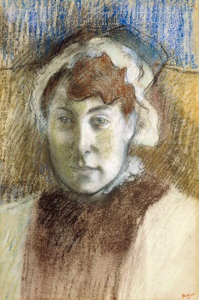 Hoved af en kvinde af Edgar Degas
