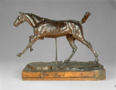 Hest galoperende på højre fod af Edgar Degas