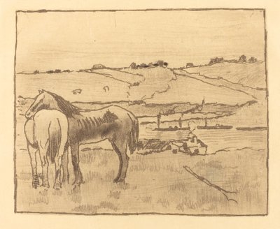 Horses in the Meadow Horses in the Meadow, 18911892. af Edgar Degas