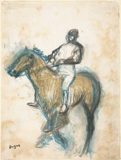 Jockey, c. 1898. af Edgar Degas