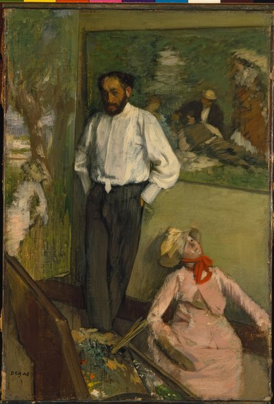 Manden og dukken af Edgar Degas