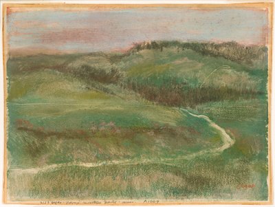 Landskab af Edgar Degas