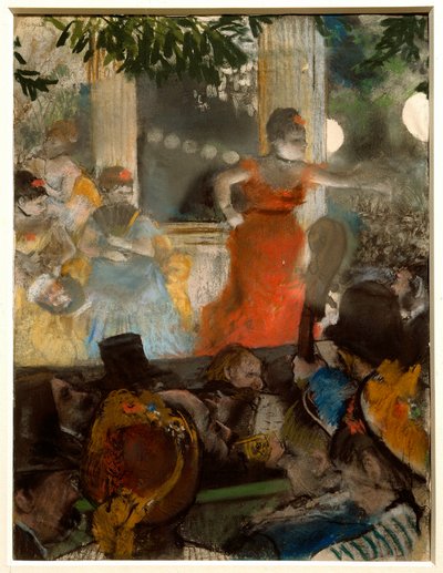 Cafekoncerten, med ambassadører Pastelmaleri af Edgar Degas (1834-1917) 1876 Søn. 0,36 x 0,28 m Lyon. Museum for Skønne Kunster af Edgar Degas
