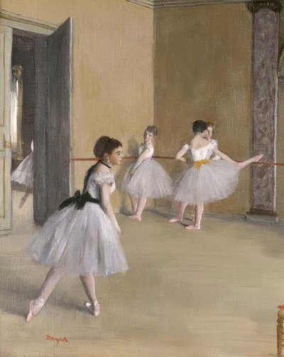 Dansesalen i Opéraen på rue Le Peletier af Edgar Degas