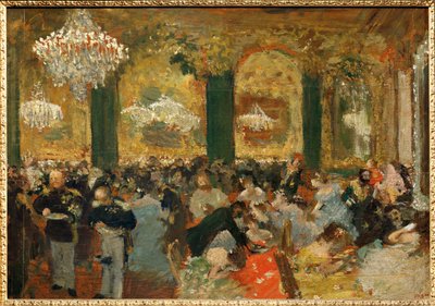 Le souper au bal (olie på lærred) af Edgar Degas