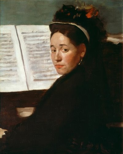 Frøken Dihau ved klaveret af Edgar Degas