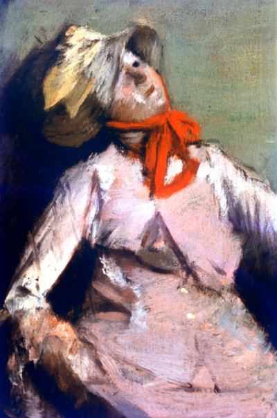 Man and a Puppet-detalje, c1860 af Edgar Degas